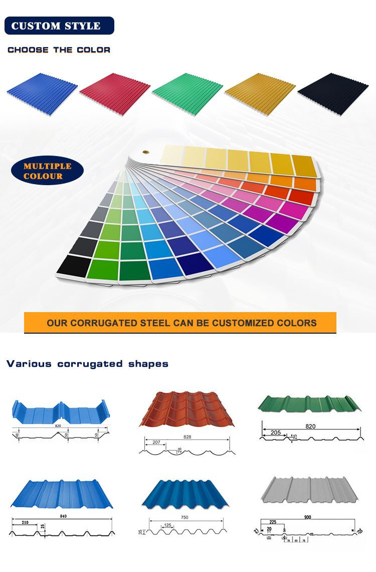 PPGI Corrugated Steel Galvanised Roofing Sheets